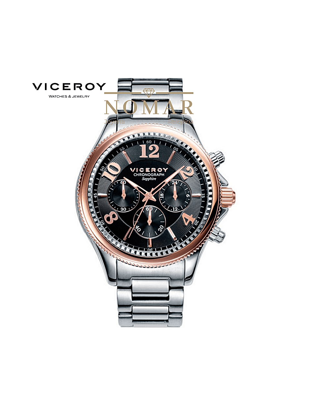 RELOJ VICEROY HOMBRE CRONOGRAFO ACERO