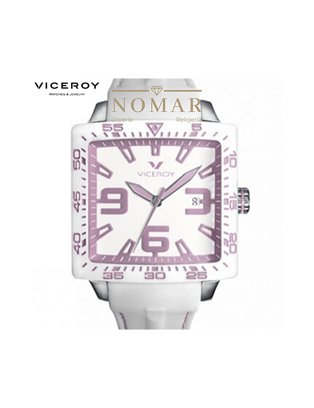 RELOJ VICEROY HOMBRE FUN COLOURS MULTIFUNCIÓN ACERO CAUCHO Y CUADRADO