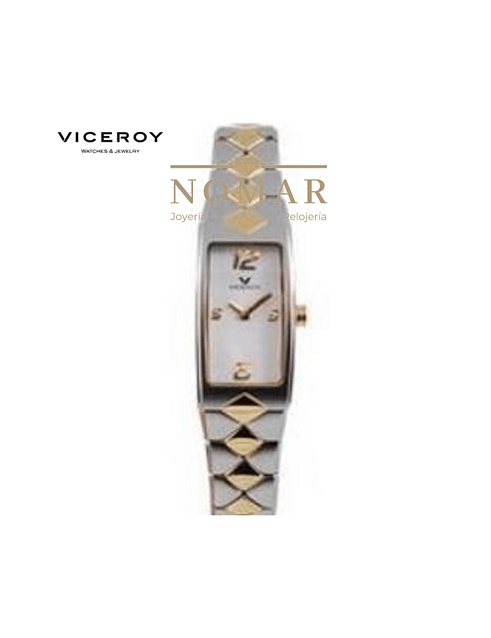 RELOJ VICEROY MUJER CLASSIC ANALÓGICO ACERO BICOLOR Y RECTANGULAR