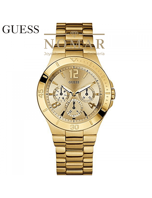Reloj Guess Factory multifunción para mujer en tono dorado