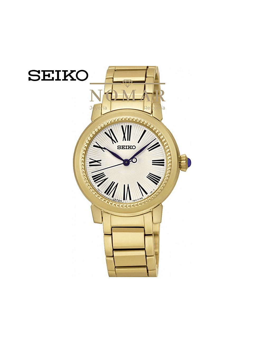 Reloj Seiko de mujer Ladies analógico acero dorado