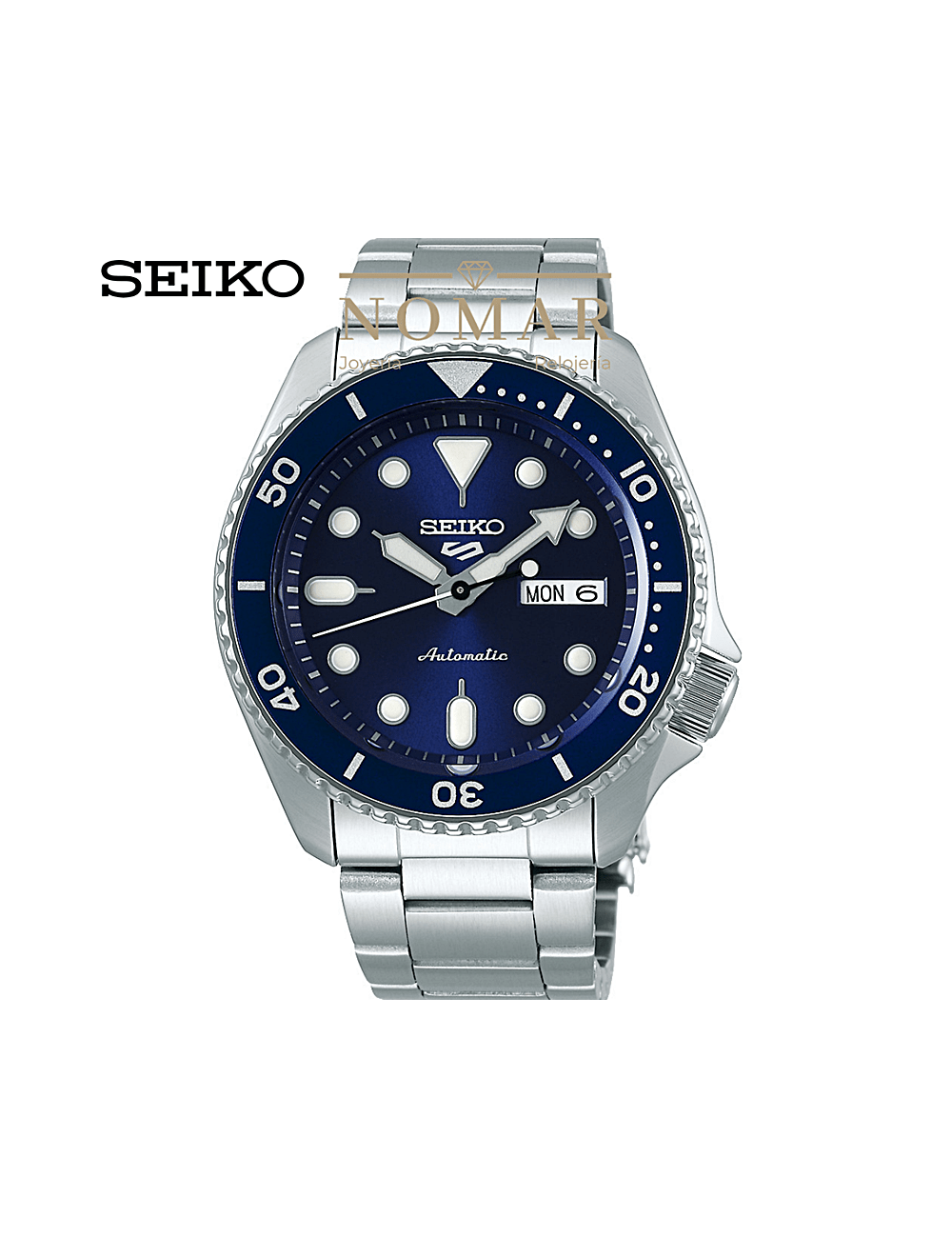 RELOJ SEIKO HOMBRE SEIKO 5 SPORTS AUTOMÁTICO ACERO BISEL AZUL