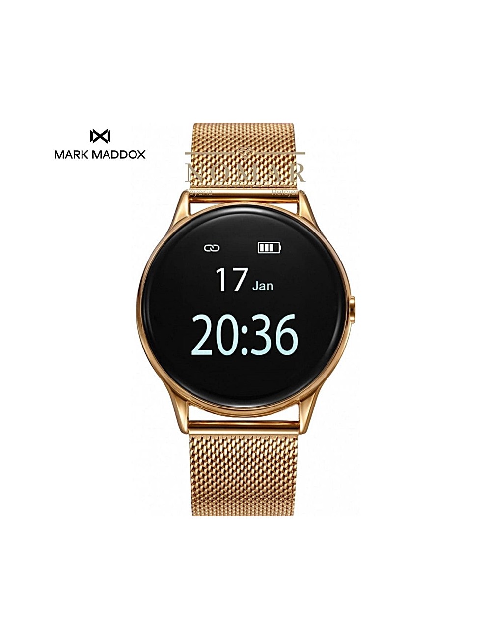 Reloj Mark Maddox Smartwatch Smart Now de mujer dorado
