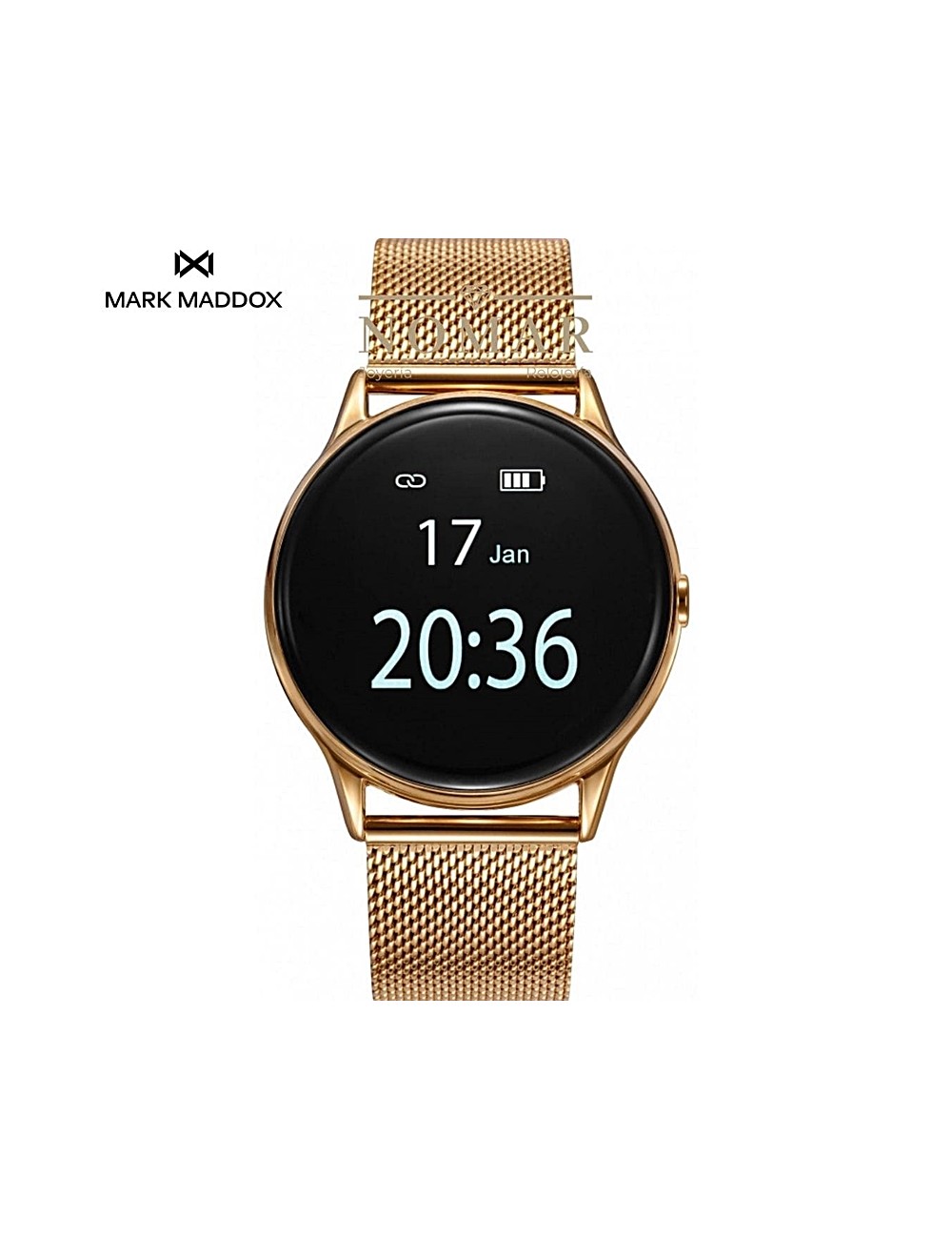 RELOJ MARK MADDOX MUJER SMARTWATCH SMART NOW DIGITAL ACERO DORADO CON 2ª  CORREA DE REGALO