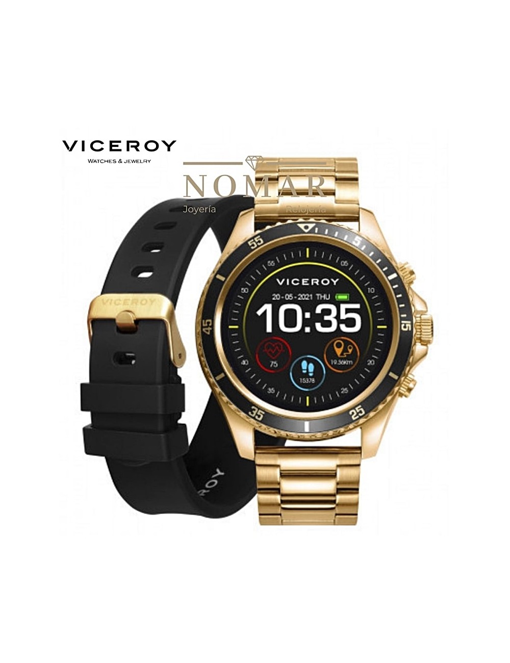 Reloj Viceroy de hombre SmartPro 2.0 acero y IP Dorado
