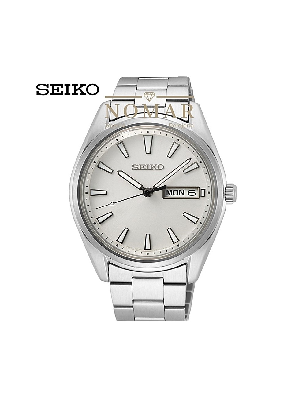 Reloj Seiko de hombre Neo Classic analógico acero doble calendario