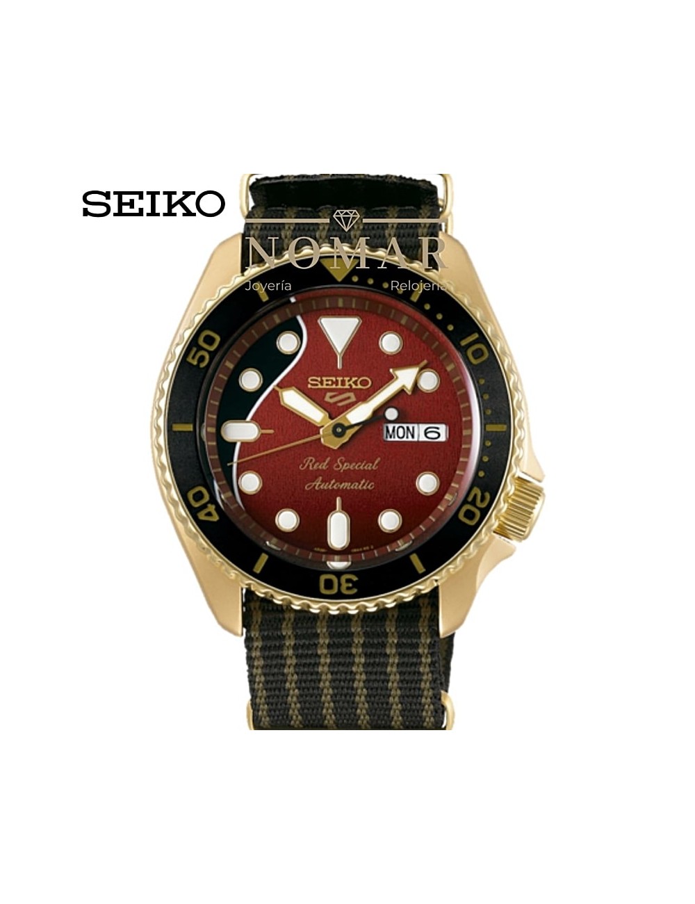 Seiko - Reloj analógico automático para hombre, Seiko 5 Sports