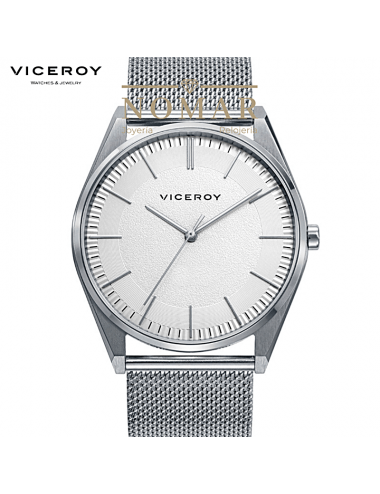 Reloj Viceroy hombre Dress con caja y malla milanesa acero IP gris
